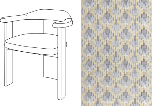 Noble Uph. Armchair Coriandoli 001
