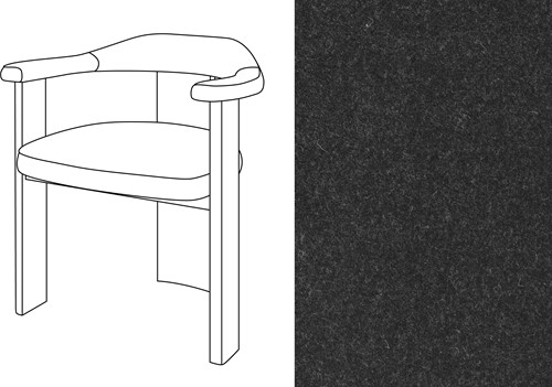 Noble Uph. Armchair Facet 1003