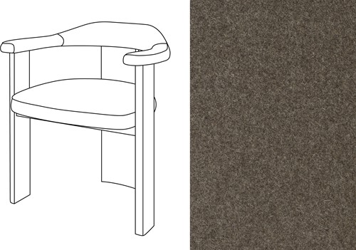 Noble Uph. Armchair Facet 1008