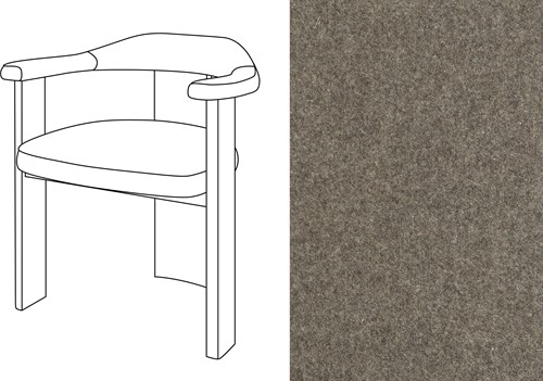 Noble Uph. Armchair Facet 124