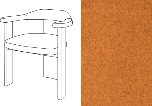 Noble Uph. Armchair Facet 129