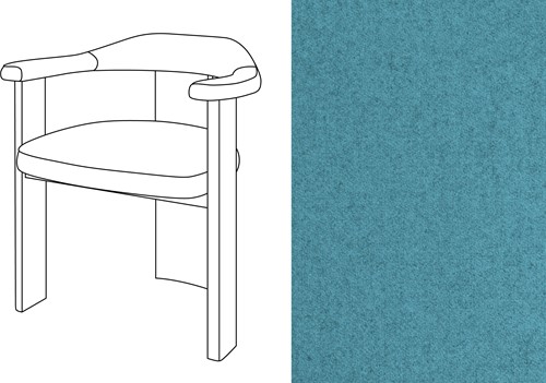 Noble Uph. Armchair Facet 147