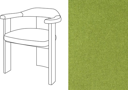 Noble Uph. Armchair Facet 52