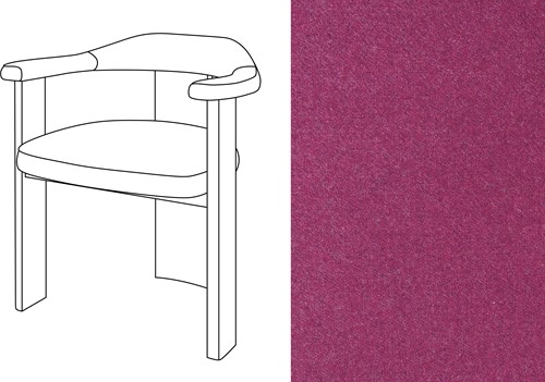 Noble Uph. Armchair Facet 77