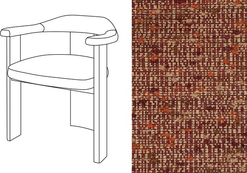 Noble Uph. Armchair Nymphea 57