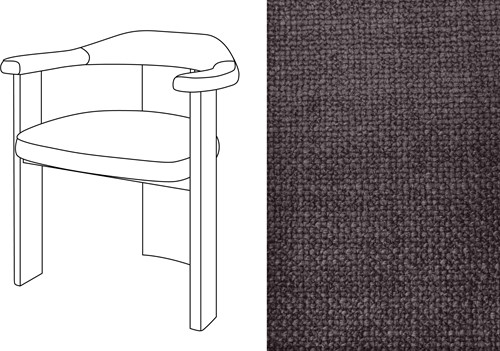 Noble Uph. Armchair Paco Ardoise
