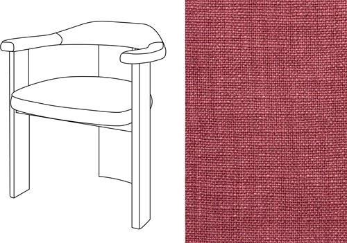 Noble Uph. Armchair Rave Dry Rose (187)