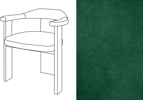 Noble Uph. Armchair Velour 020