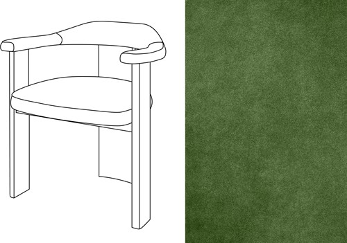 Noble Uph. Armchair Velour 023