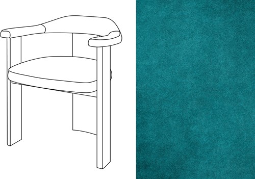 Noble Uph. Armchair Velour 060
