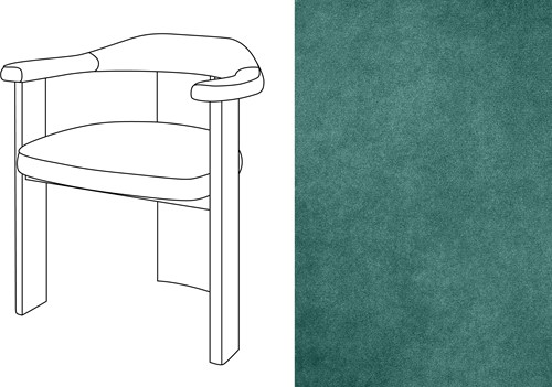 Noble Uph. Armchair Velour 068