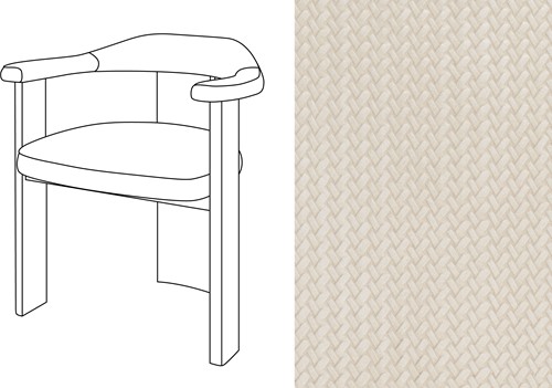 Noble Uph. Armchair Wicker 01