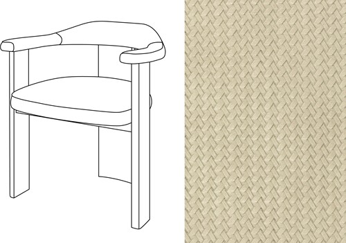Noble Uph. Armchair Wicker 02
