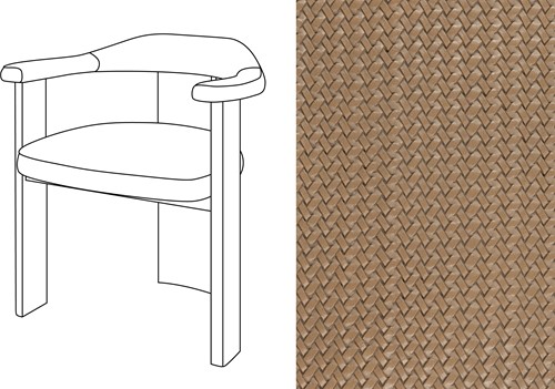 Noble Uph. Armchair Wicker 04