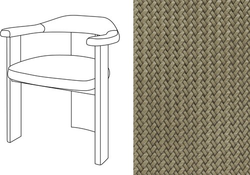 Noble Uph. Armchair Wicker 05