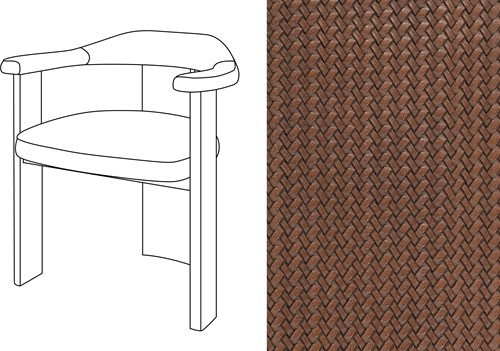 Noble Uph. Armchair Wicker 10