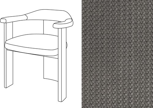 Noble Uph. Armchair Wicker 13