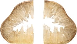 Natural Quartz In Bookend Set of 2