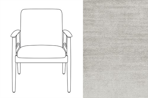 Sandal Chair Avignon Artic Silver (615)