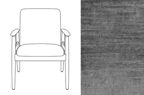 Sandal Chair Avignon Charcoal (667)
