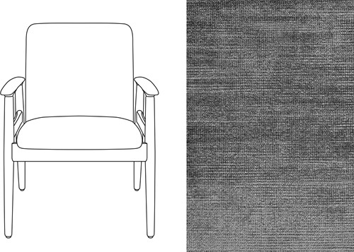 Sandal Chair Avignon Charcoal (667)