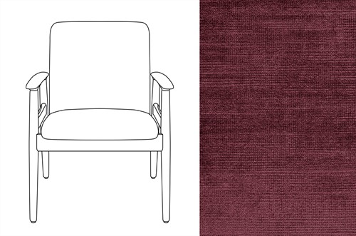 Sandal Chair Avignon Purple Plum (870)