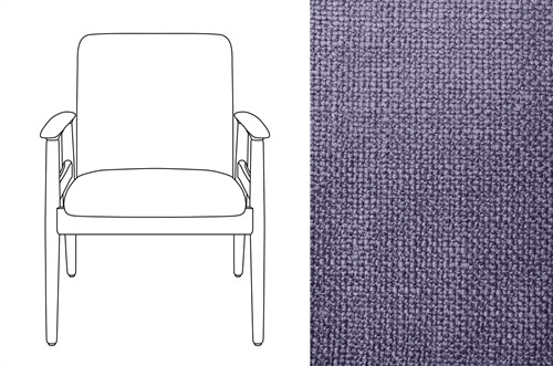 Sandal Chair Paco Violet Vintage