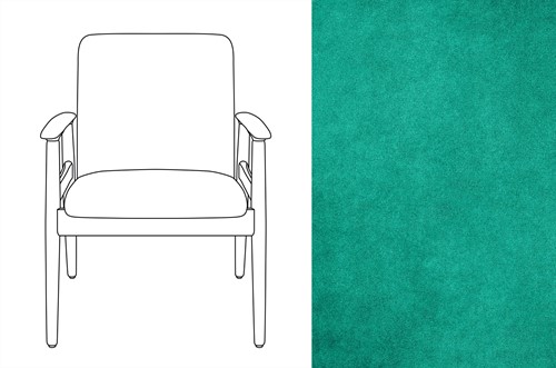Sandal Chair Velour 006