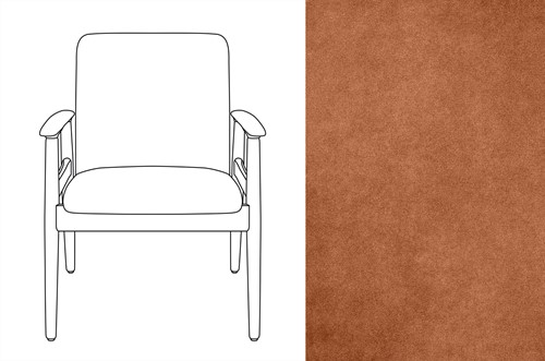 Sandal Chair Velour 012