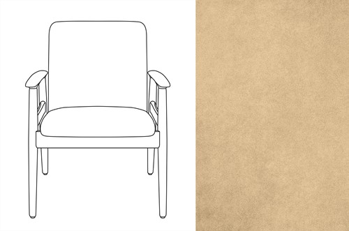 Sandal Chair Velour 030