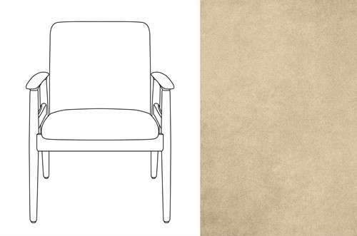 Sandal Chair Velour 031