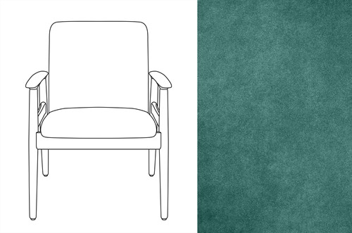 Sandal Chair Velour 068