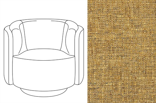 New Savoy Swivel Chair Havana PRO-8