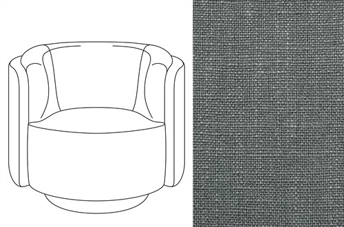 New Savoy Swivel Chair Rave Dark Shadow (667)