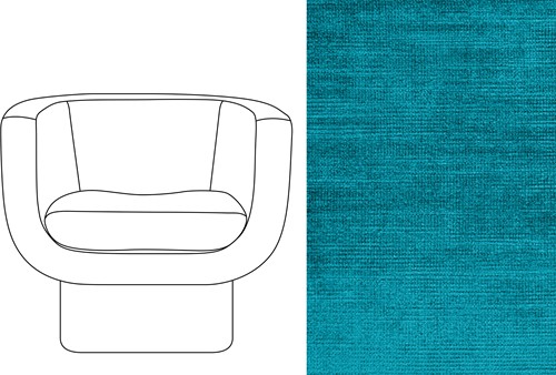 Sketch Block Chair Avignon Ocean (251)