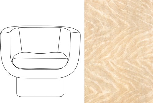 Sketch Block Chair Folie Douce 72