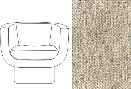 Sketch Block Chair Magnus Vert Mineral