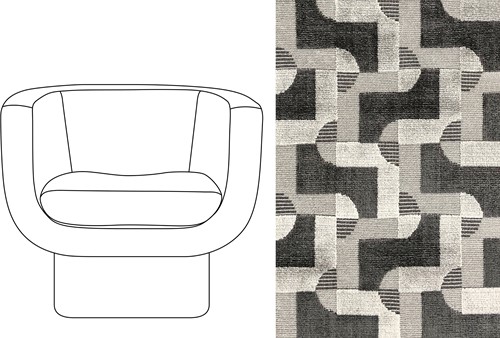 Sketch Block Chair Mosaik 009