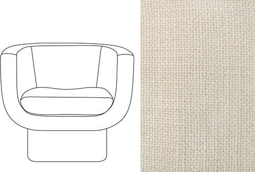 Sketch Block Chair Paco Nougat