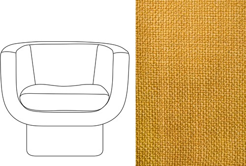 Sketch Block Chair Paco Sauternes