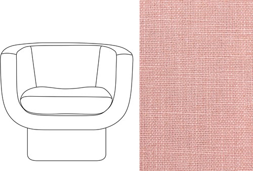 Sketch Block Chair Rave Ash Rose (802)