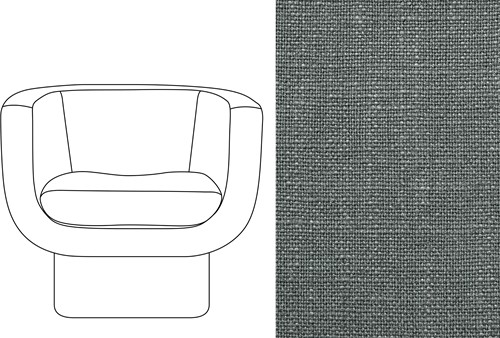 Sketch Block Chair Rave Dark Shadow (667)