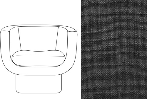 Sketch Block Chair Rave Jet Black (689)
