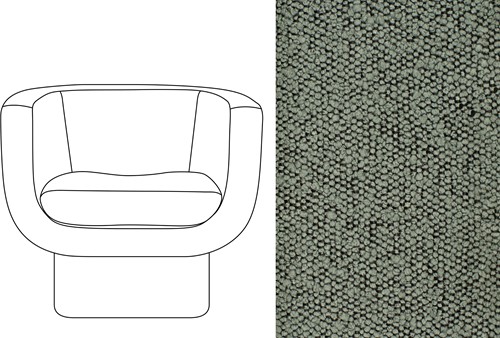 Sketch Block Chair Trondheim 505