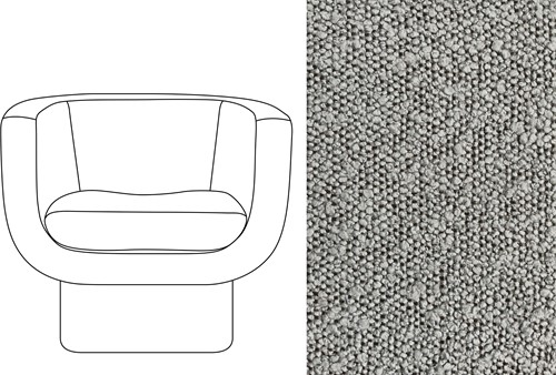 Sketch Block Chair Trondheim 802
