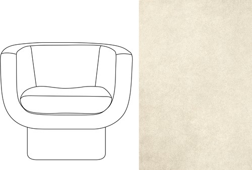 Sketch Block Chair Velour 003