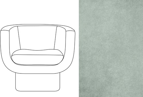 Sketch Block Chair Velour 021