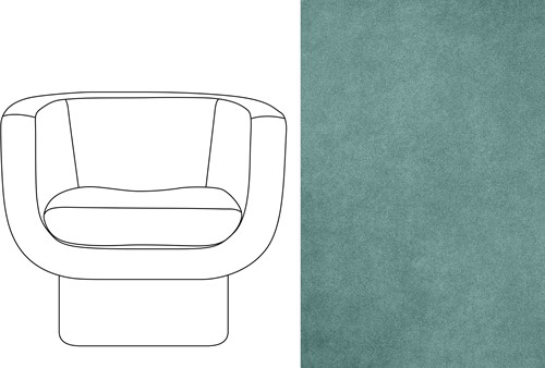 Sketch Block Chair Velour 022