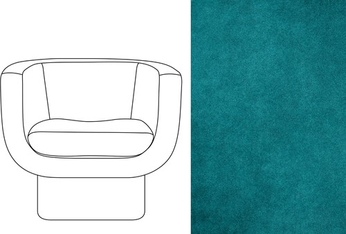 Sketch Block Chair Velour 060