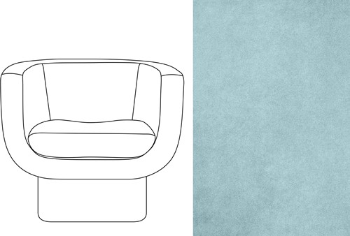 Sketch Block Chair Velour 063